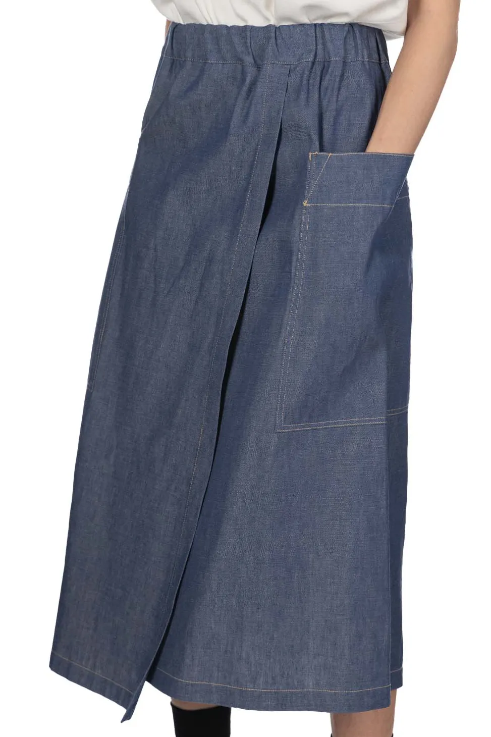 Fashion nicholson & nicholson HEART-DENIM Skirt - Blue