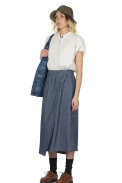 Fashion nicholson & nicholson HEART-DENIM Skirt - Blue