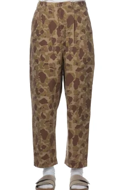Sale Kapital Herringbong HAPPY PEEK-A-BOO Camo NIME Pants