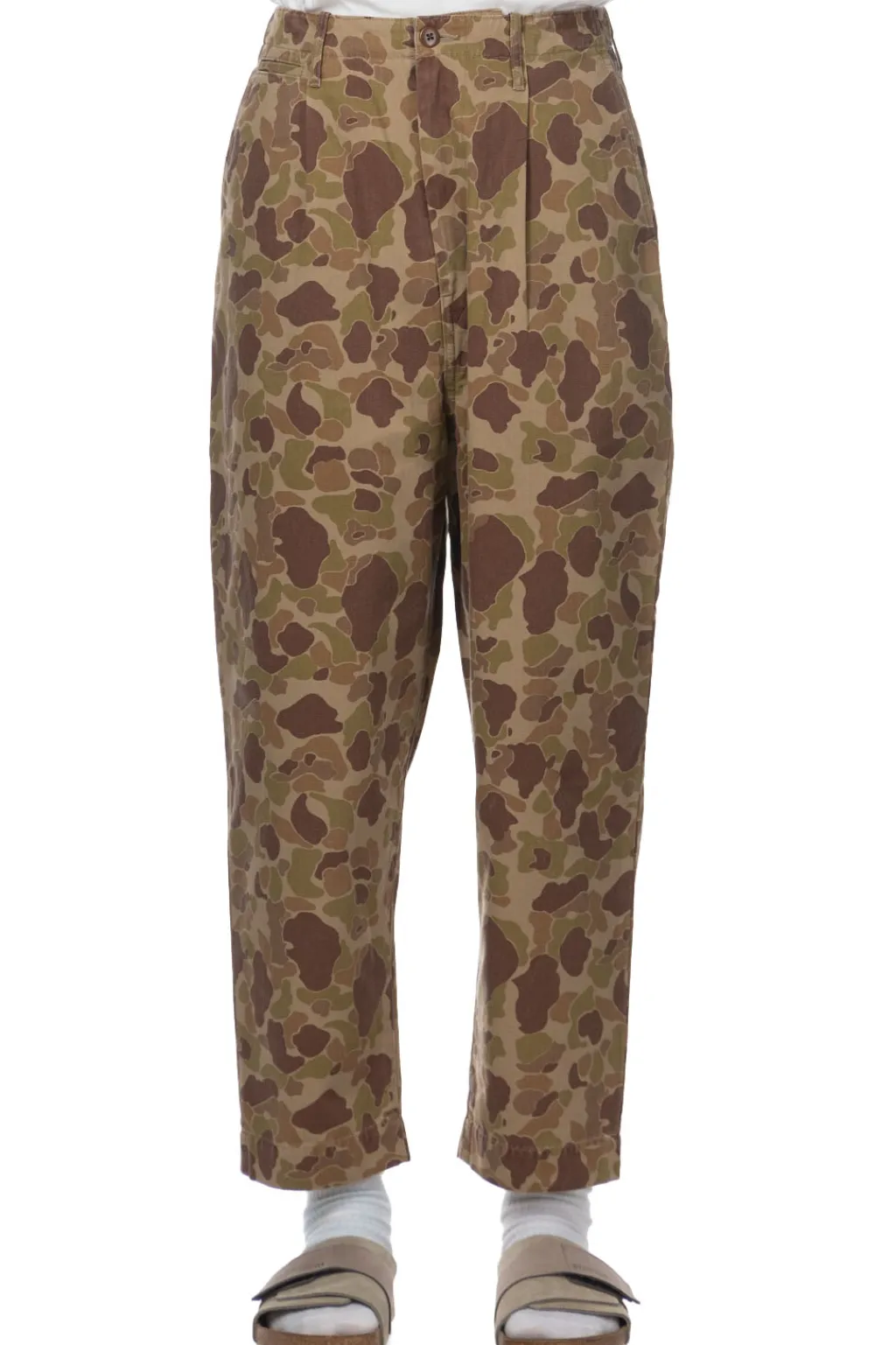 Sale Kapital Herringbong HAPPY PEEK-A-BOO Camo NIME Pants