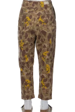 Sale Kapital Herringbong HAPPY PEEK-A-BOO Camo NIME Pants