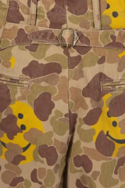 Sale Kapital Herringbong HAPPY PEEK-A-BOO Camo NIME Pants