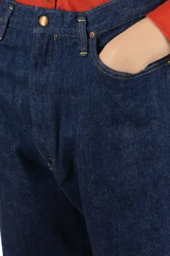 New OrSlow High Rise Denim Pants - One Wash