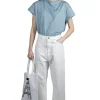 Sale OrSlow High Waist Original Selvedge White Denim