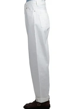 Sale OrSlow High Waist Original Selvedge White Denim