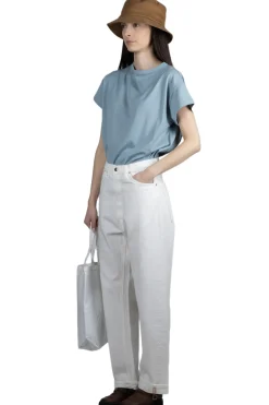 Sale OrSlow High Waist Original Selvedge White Denim