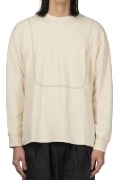 Fashion Tigre Brocante Honeycomb Waffle 3 Seam LS Pullover - Natural
