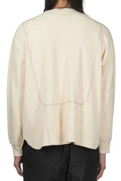 Fashion Tigre Brocante Honeycomb Waffle 3 Seam LS Pullover - Natural