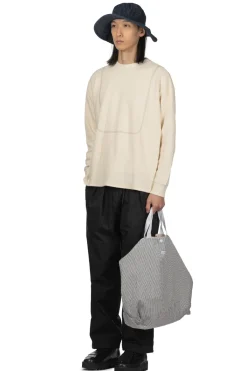 Fashion Tigre Brocante Honeycomb Waffle 3 Seam LS Pullover - Natural