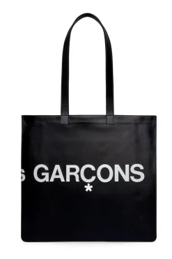 New Comme Des Garcons Wallets Huge Logo Bag - Black