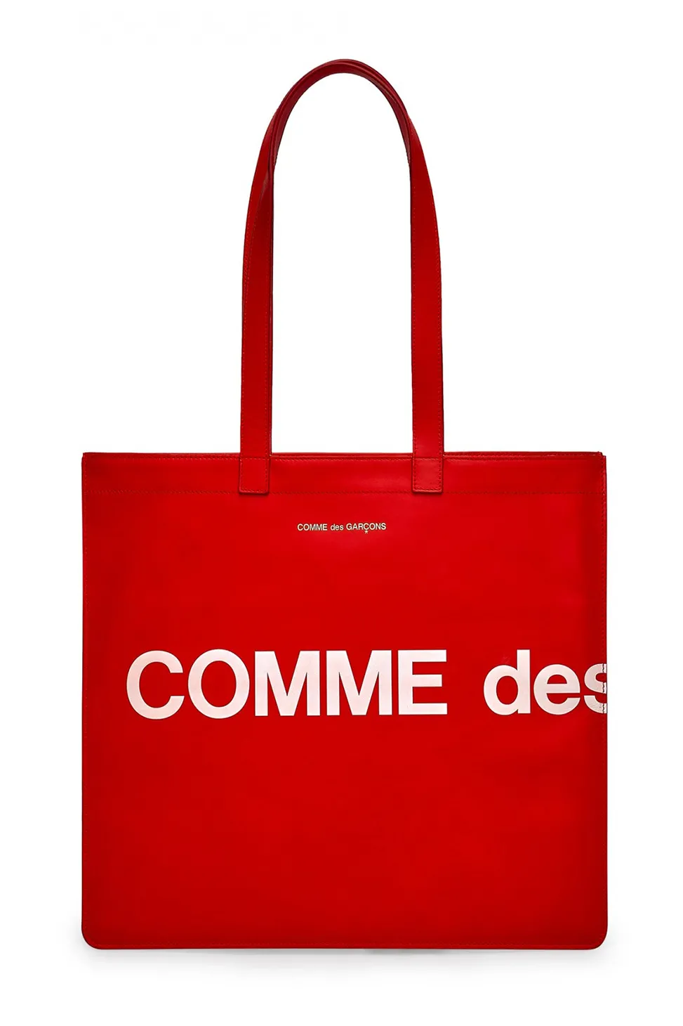 New Comme Des Garcons Wallets Huge Logo Bag - Red