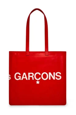 Sale Comme Des Garcons Wallets Huge Logo Bag - Red