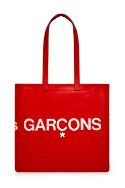 New Comme Des Garcons Wallets Huge Logo Bag - Red