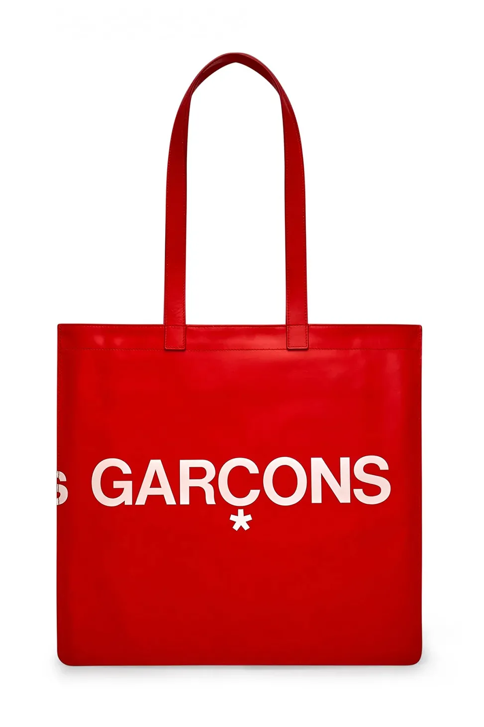 New Comme Des Garcons Wallets Huge Logo Bag - Red
