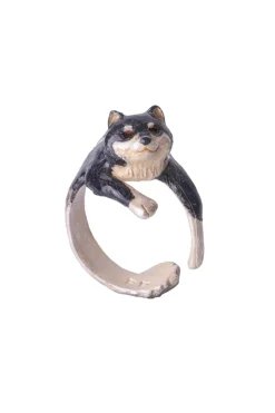Online Palnart Poc Hugging Shiba Ring - Black