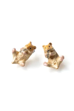 Fashion Palnart Poc Hungry Hamster Earrings