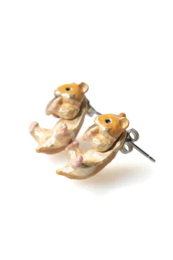 Fashion Palnart Poc Hungry Hamster Earrings