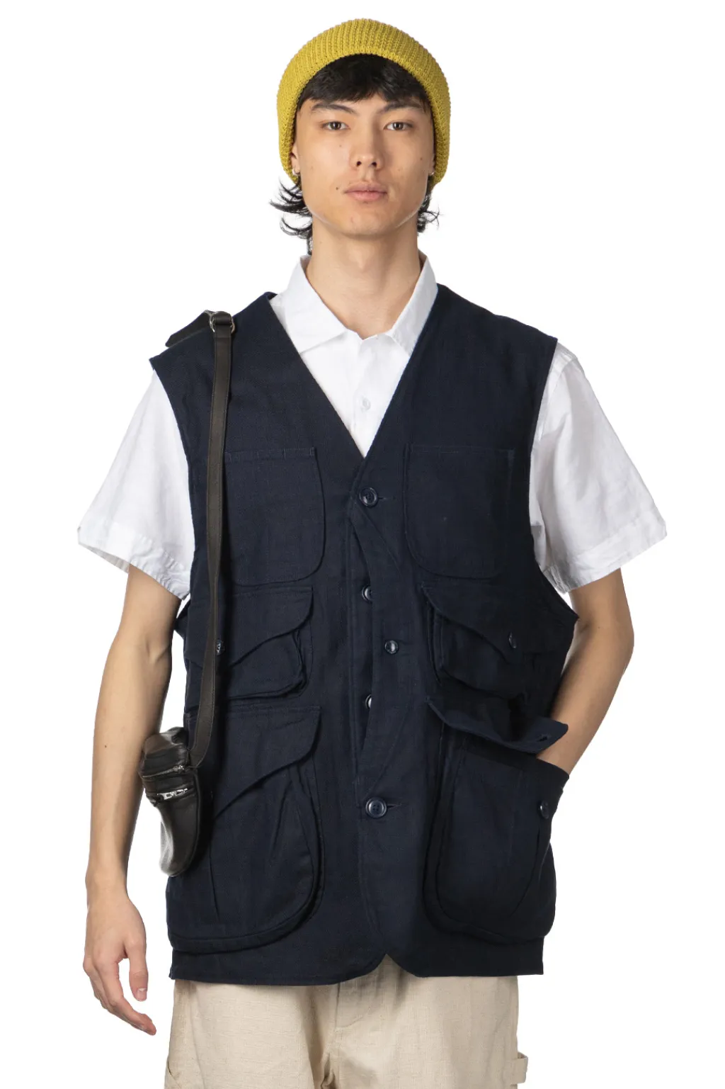 Online Engineered Garments Hunting Jacket - Dk.Navy CL Java Cloth