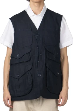 Online Engineered Garments Hunting Jacket - Dk.Navy CL Java Cloth