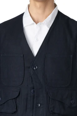 Online Engineered Garments Hunting Jacket - Dk.Navy CL Java Cloth
