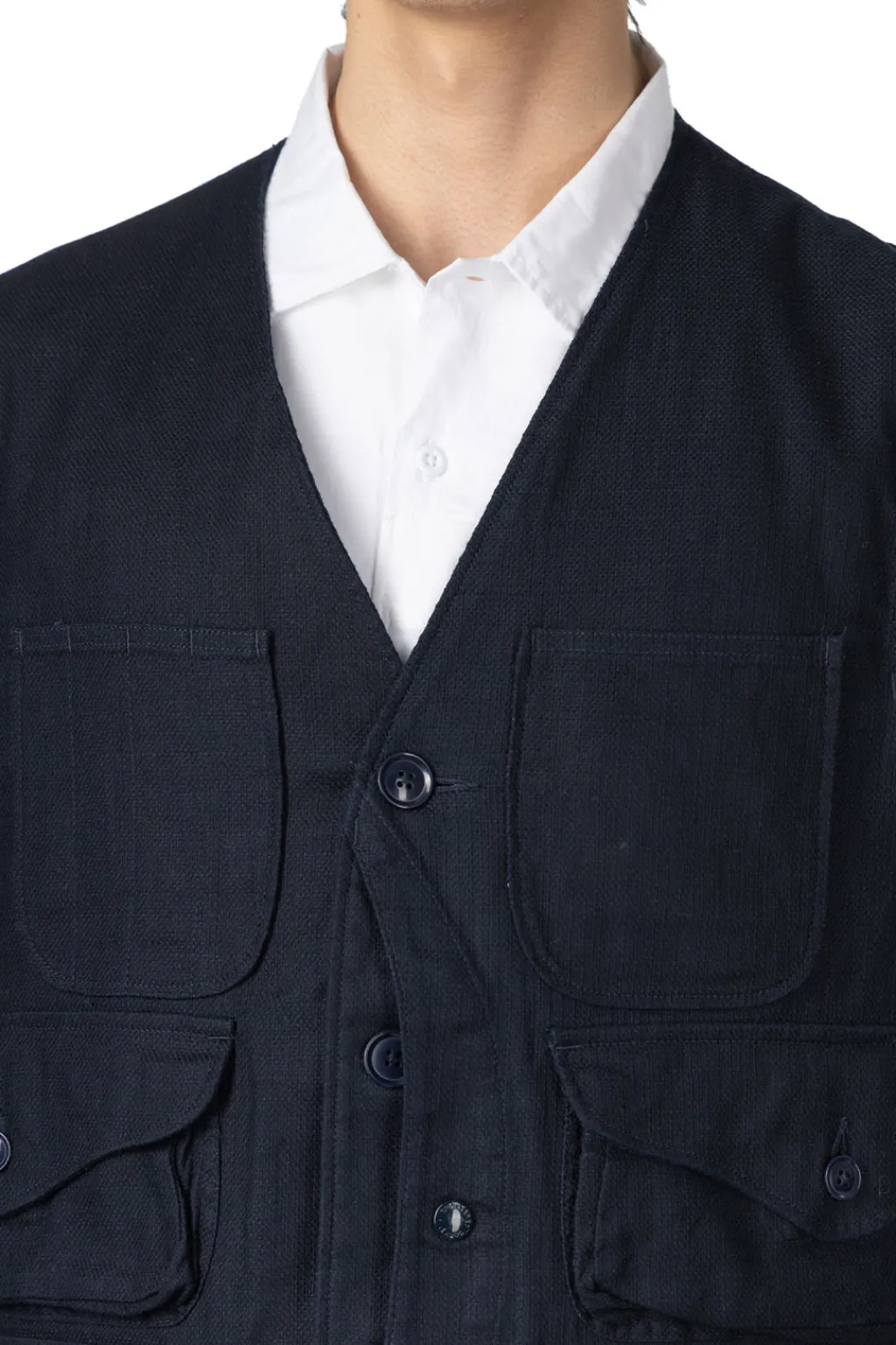 Online Engineered Garments Hunting Jacket - Dk.Navy CL Java Cloth
