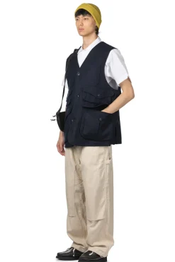Online Engineered Garments Hunting Jacket - Dk.Navy CL Java Cloth