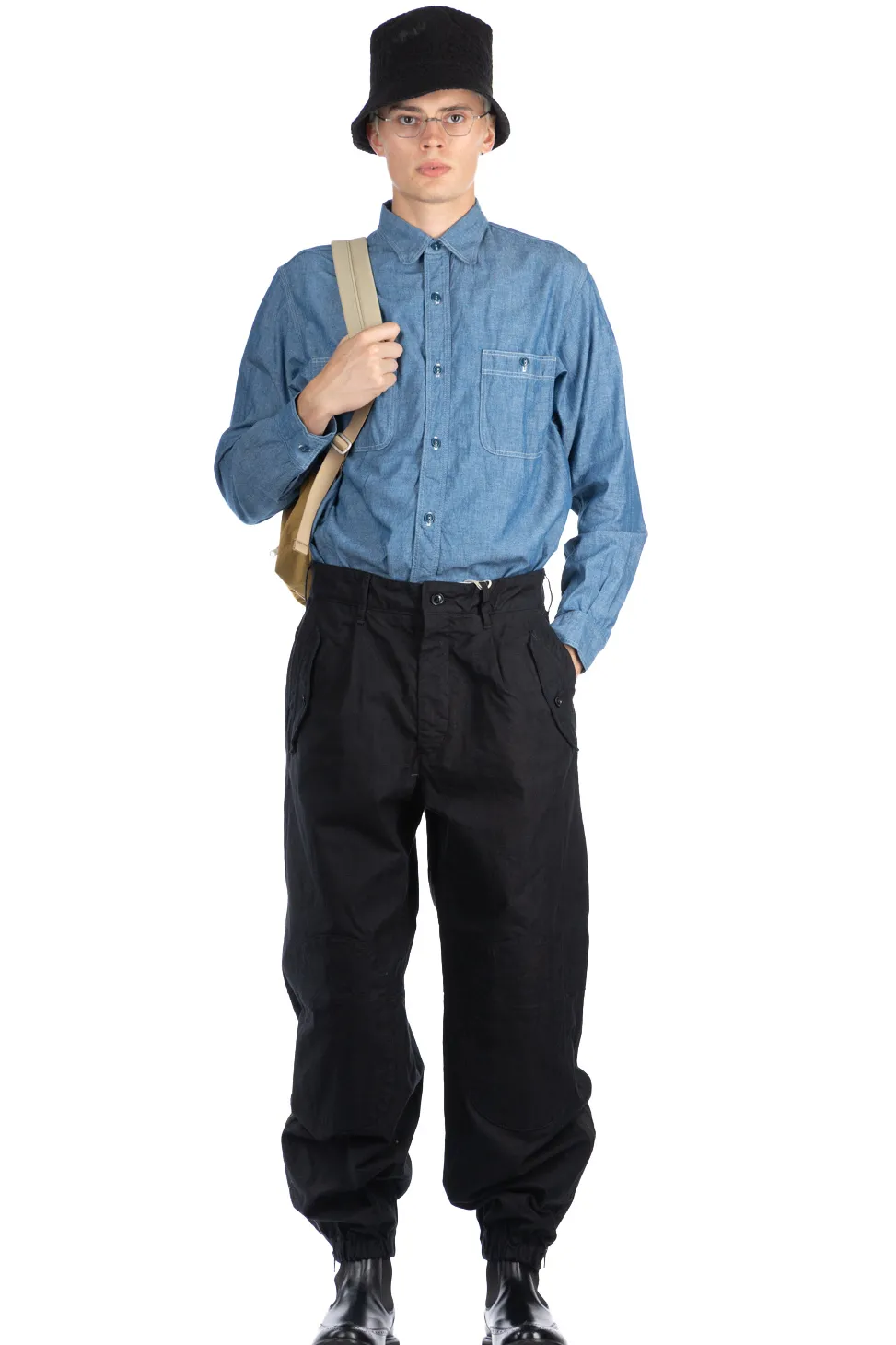 Fashion Engineered Garments IAC Pant-Black Cotton Brushed HB