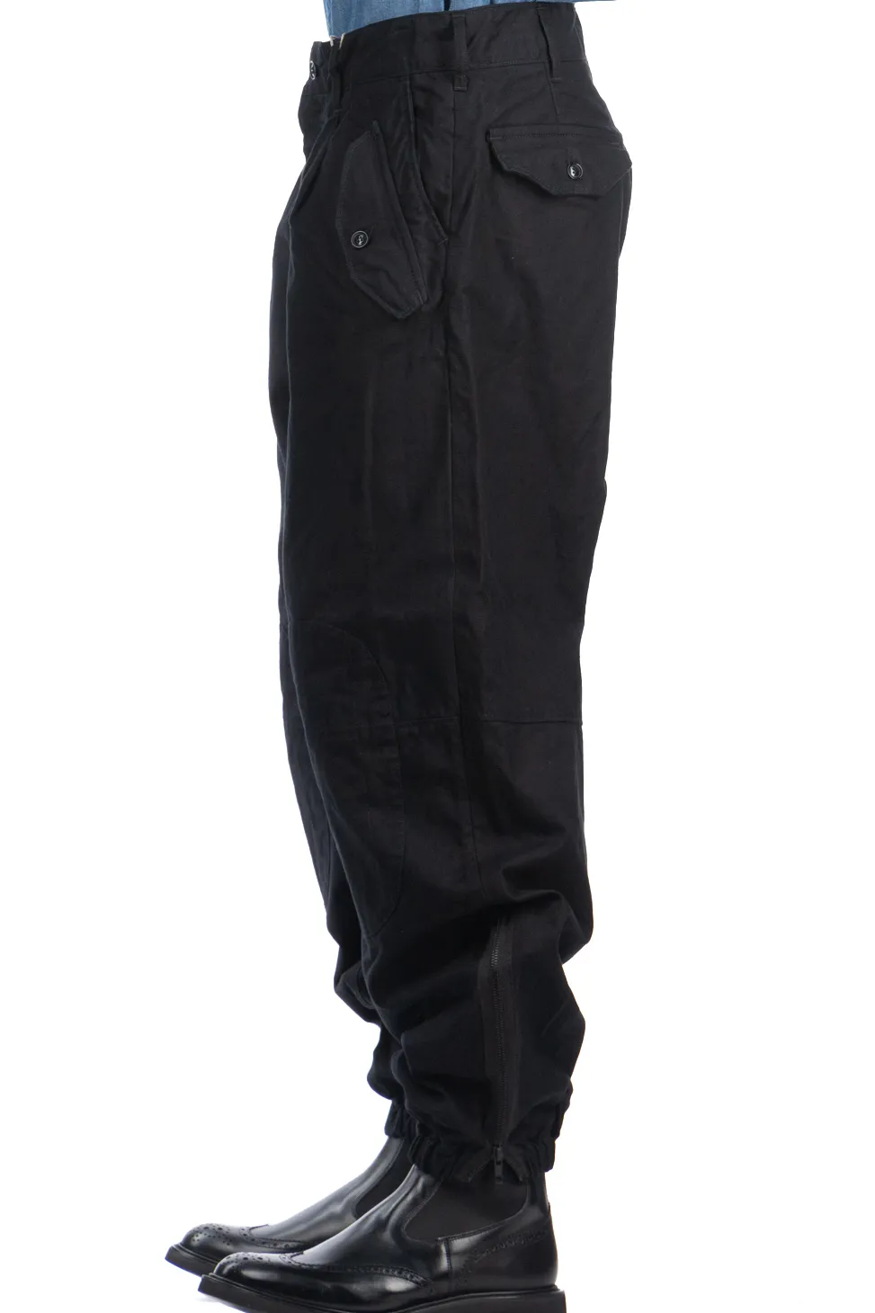 Fashion Engineered Garments IAC Pant-Black Cotton Brushed HB
