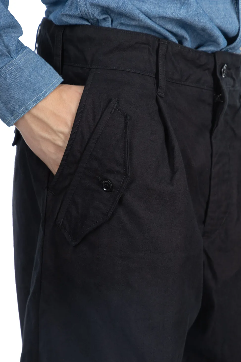 Fashion Engineered Garments IAC Pant-Black Cotton Brushed HB
