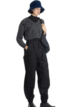 Hot Engineered Garments IAC Pant-Black Cotton Brushed HB
