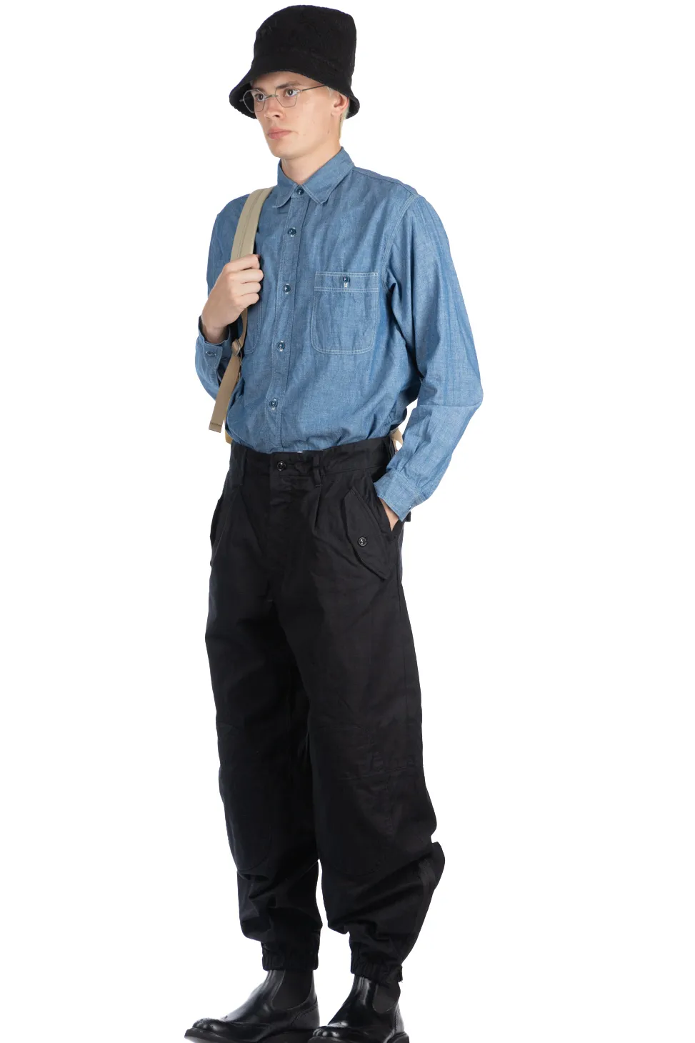 Fashion Engineered Garments IAC Pant-Black Cotton Brushed HB