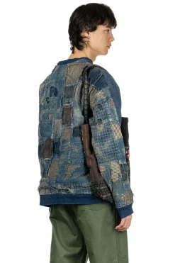 Hot Kapital IDG Fleece x BORO 2Tones BIG SWT - Indigo