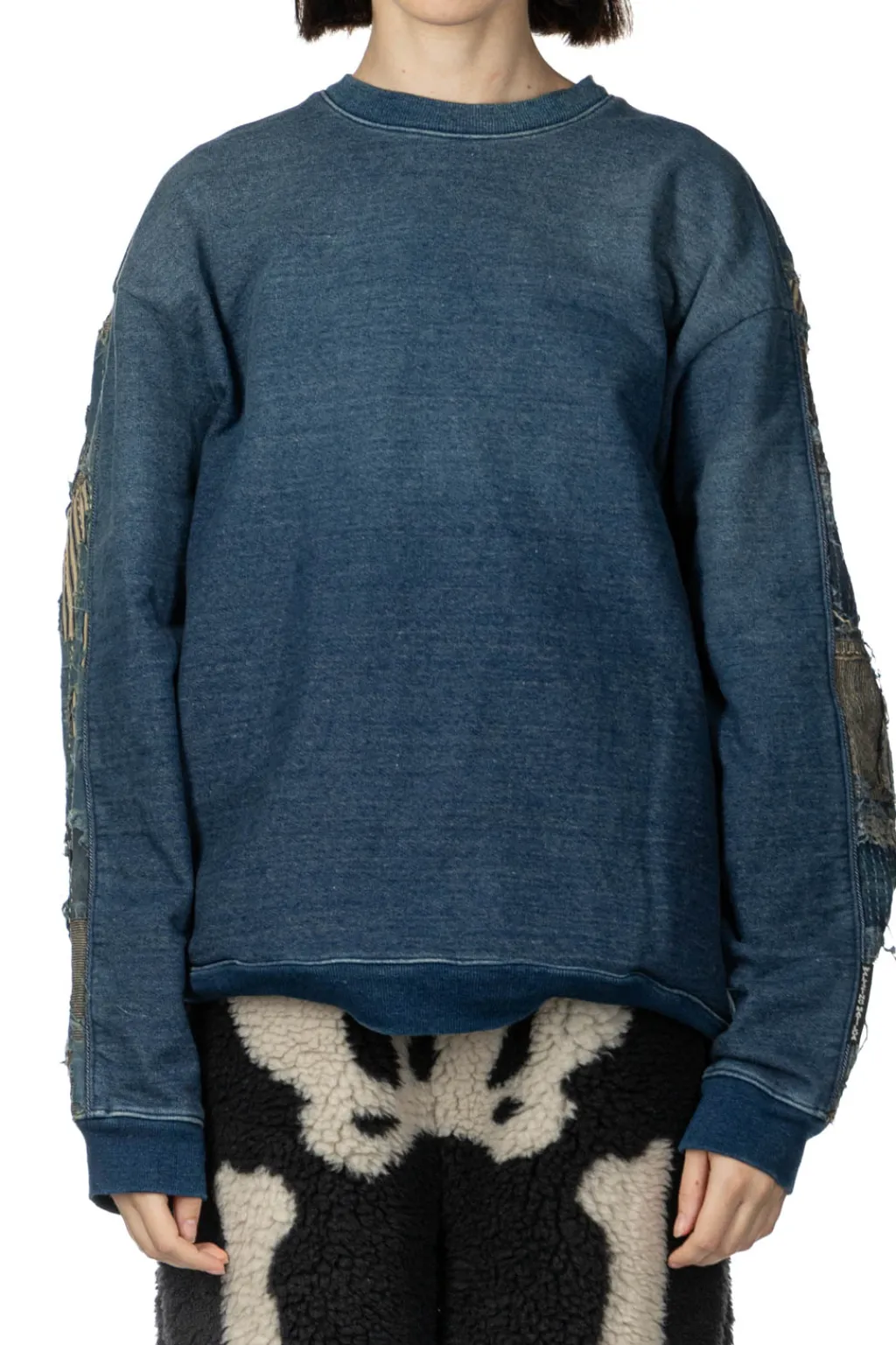 Best Kapital IDG Fleece x BORO 2Tones BIG SWT - Indigo