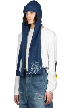 Best Kapital IDG SWT Knit BORA GALE Cap - Indigo