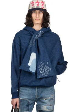 Fashion Kapital IDG SWT Knit BORA KESA Parka - Indigo