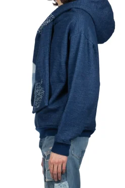 Fashion Kapital IDG SWT Knit BORA KESA Parka - Indigo