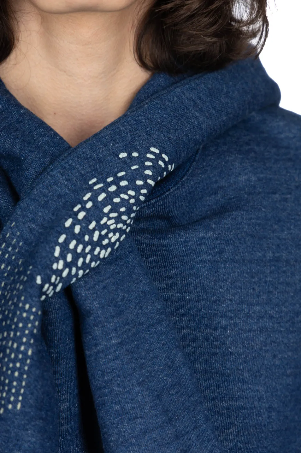 Fashion Kapital IDG SWT Knit BORA KESA Parka - Indigo