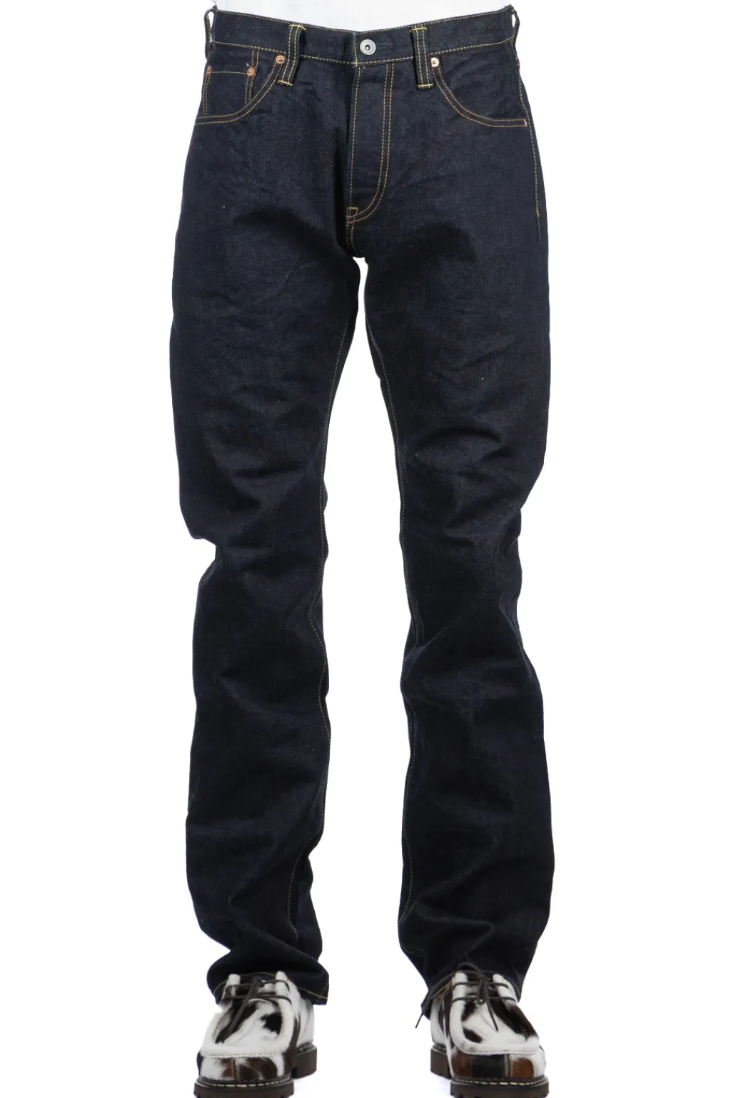 New Iron Heart IH-555S-142 14oz Super Slim Straight Cut
