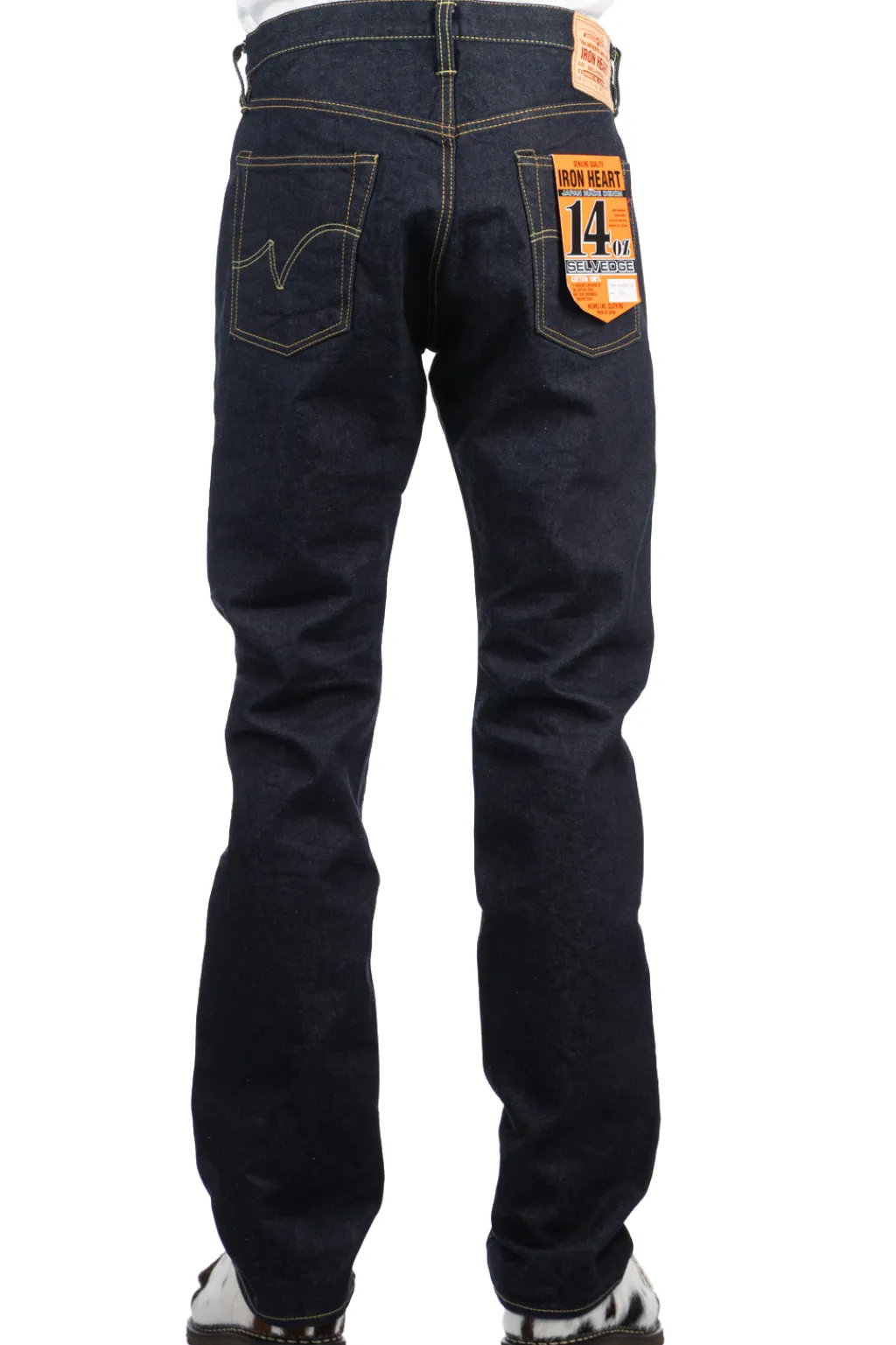 New Iron Heart IH-555S-142 14oz Super Slim Straight Cut