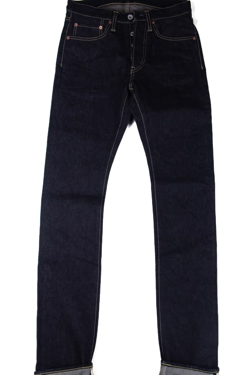 New Iron Heart IH-555S-142 14oz Super Slim Straight Cut