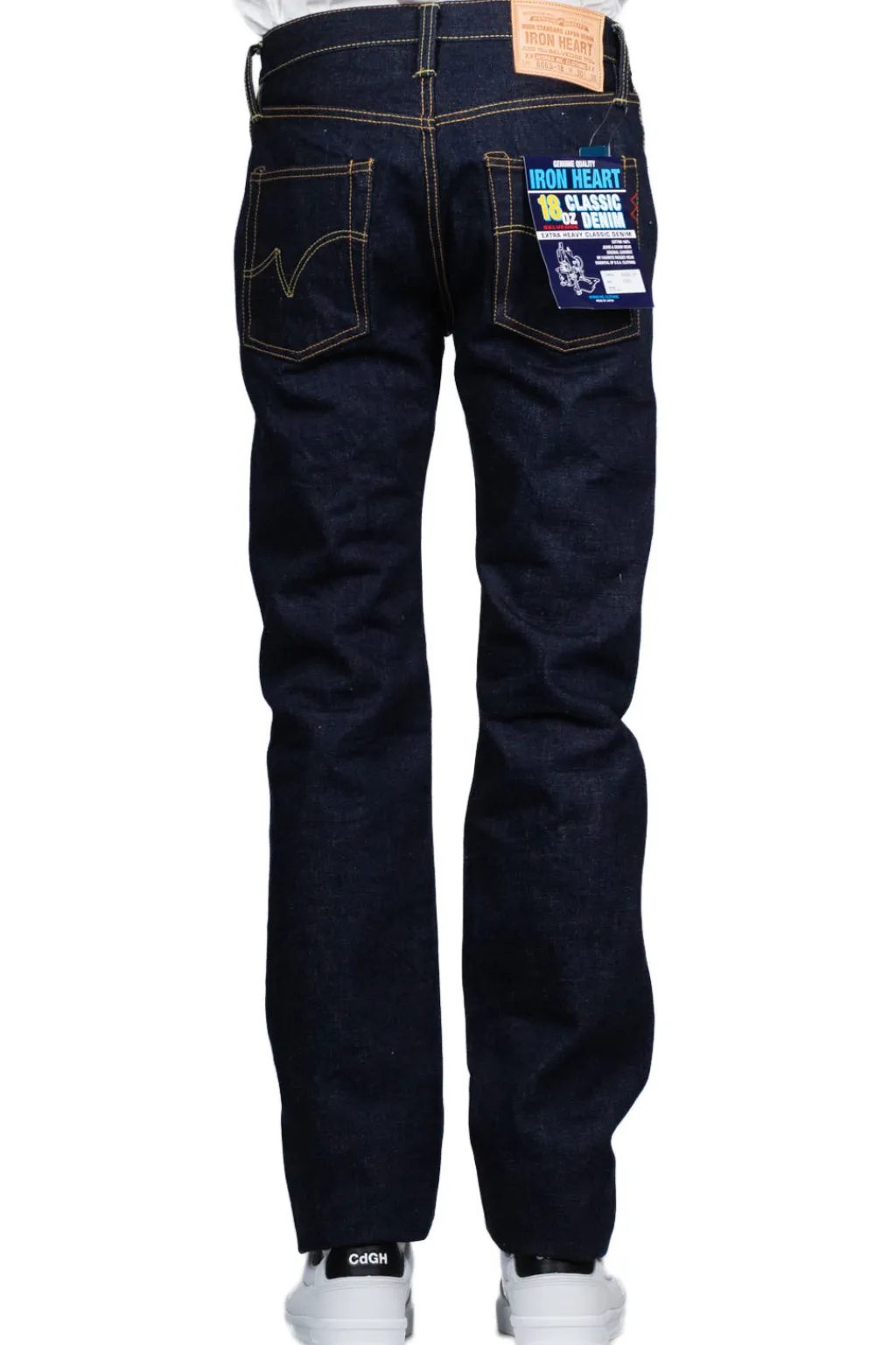 Sale Iron Heart IH-666S 18oz Vintage Selvedge Denim Slim Straight Cut