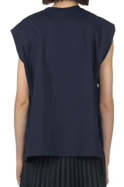 Sale Manon In Tuck Sleeve Tee - Navy