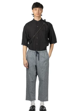 New Tigre Brocante Indigo Glen Plaid Tagosaku Pants - Indigo