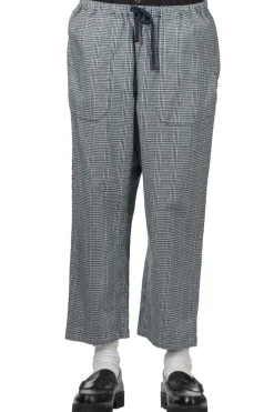 New Tigre Brocante Indigo Glen Plaid Tagosaku Pants - Indigo
