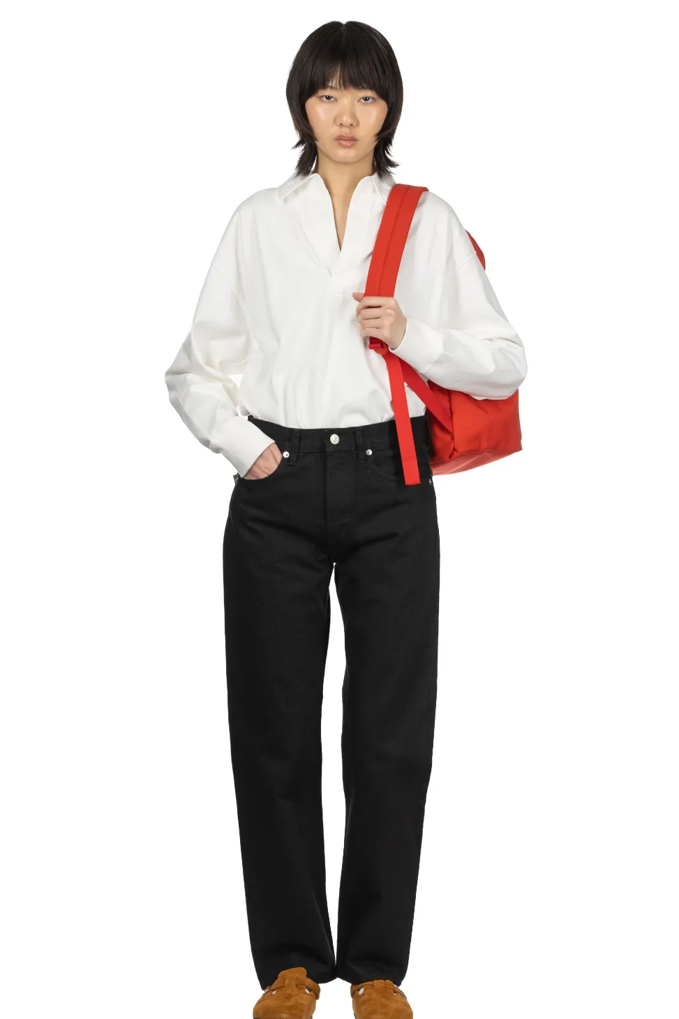 Online OrSlow 107 Ivy Fit Black Denim