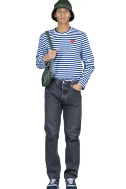 Best OrSlow 107 Ivy Fit Denim Black Denim Stone Wash