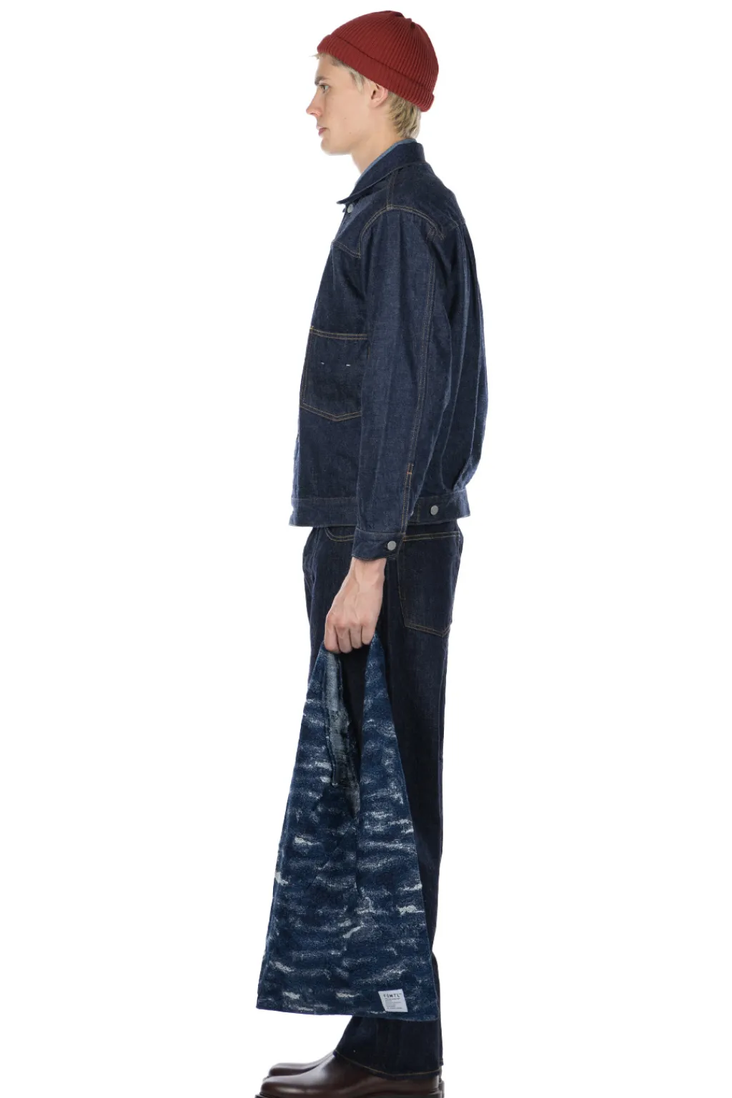 Online FDMTL Jacquard Denim AZUMA Bag - Indigo
