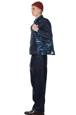 Online FDMTL Jacquard Denim AZUMA Bag - Indigo