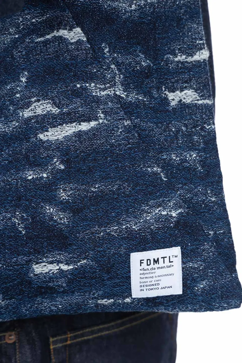 Online FDMTL Jacquard Denim AZUMA Bag - Indigo