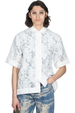 Outlet TAAKK JACQUARD SHIRT - White